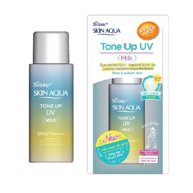 Chống nắng Skin Aqua Tone Up UV Milk 50g (Mint Green)