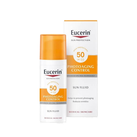 Kem chống nắng giúp ngăn ngừa lão hóa da Eucerin Sun Fluid Photoaging Control SPF 50+ 50ml