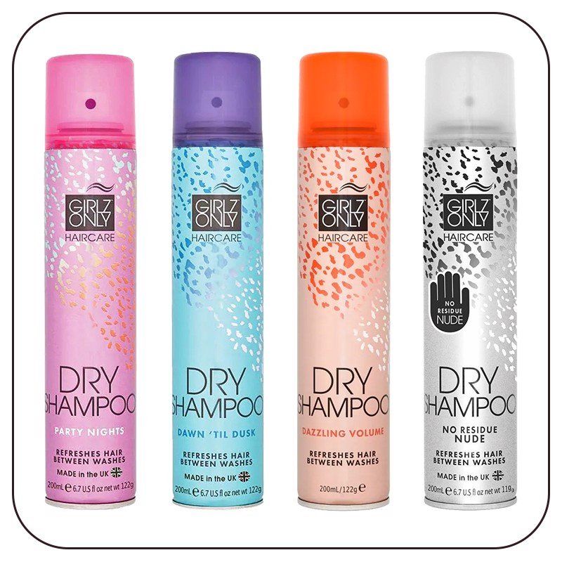 Dầu Gội Khô Girlz Only Dry Shampoo No Residue Nude 200ml