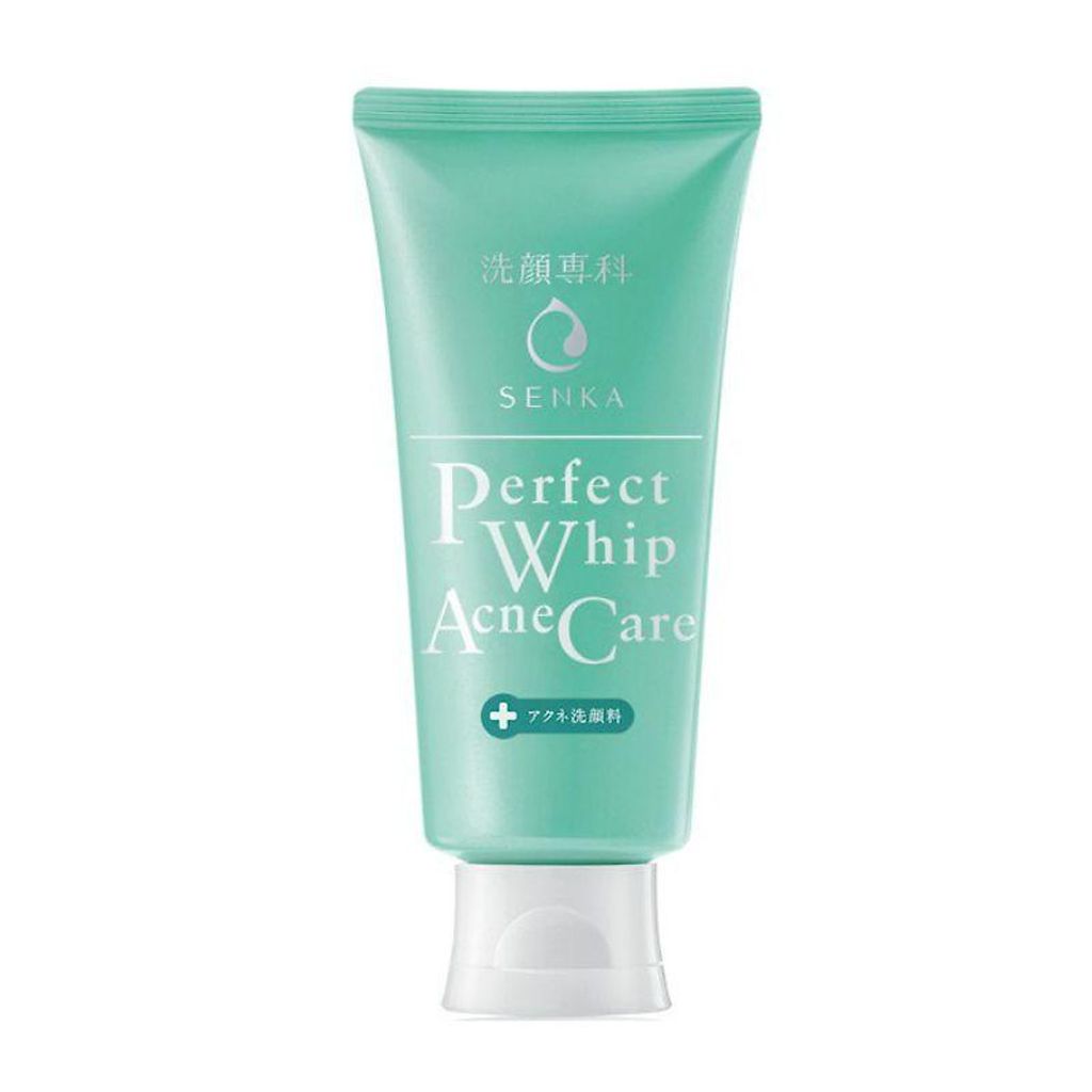 Sữa Rửa Mặt Dành Cho Da Mụn Shiseido Senka Perfect Whip - 120g ( Xanh )