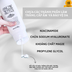 Kem Ủ Trắng Da Dành Cho Mặt Và Cơ Thể Secret Key Snow White Milky Pack 200g