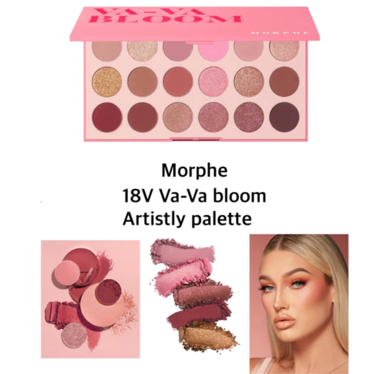 Morphe 18v Va-va Bloom Artistry Eyeshadow Palette