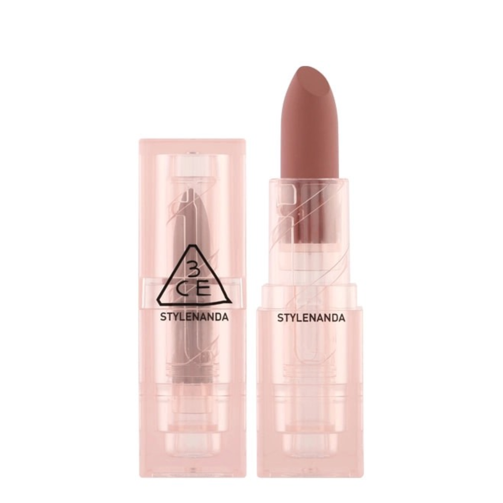 Son thỏi 3CE Clear Layer Cool Edition Lipstick Chill Move - Màu Hồng Đất 3.5g