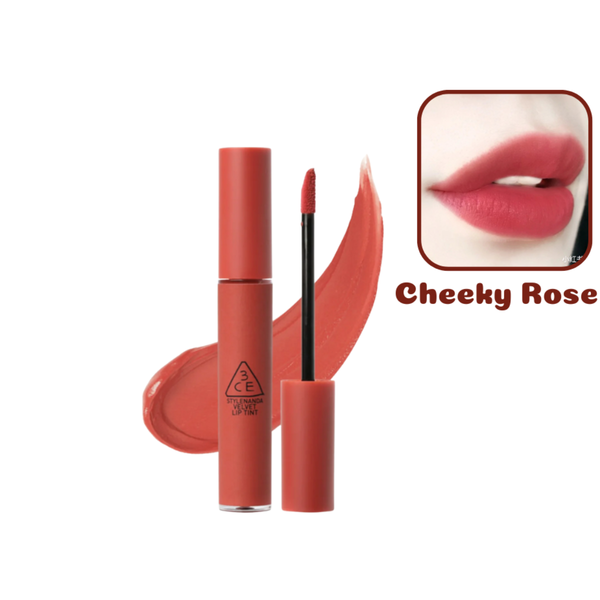 Son Kem Lì 3CE Stylenanda Velvet Lip Tint Cheeky Rose