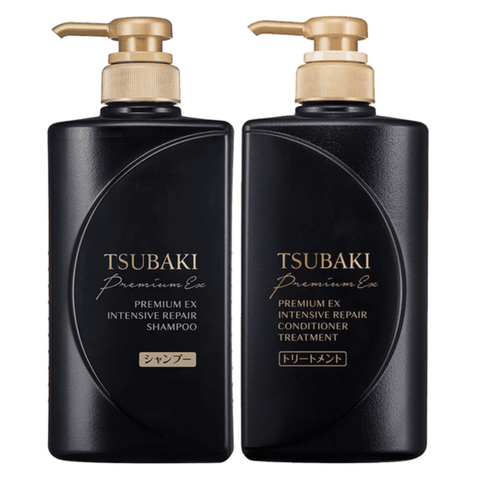 Dầu Gội Xả chuyên phục hồi hư tổn Tsubaki Premium Ex (490 ml) - Japan - Chai