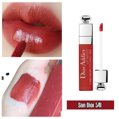 Son Kem Dior Addict Lip Tattoo 541 Natural Sienna Màu Đỏ Đất Unbox