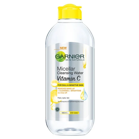 Nước làm sạch và tẩy trang dưỡng sáng da Garnier Micellar Water Vitamin C 400ml