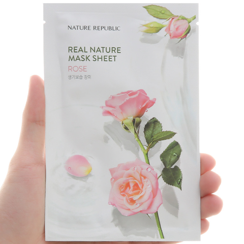 Mặt Nạ Nature Republic Real Nature Mask Sheet Rose 23ml