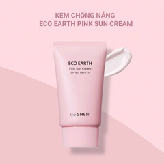 Kem Chống Nắng The Saem Eco Earth Power Hồng 50g