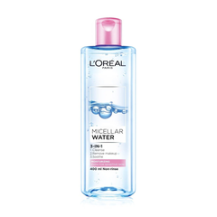 Tẩy Trang Loreal 3 In 1 Micellar Water - 400ml Moisturzing ( hồng)