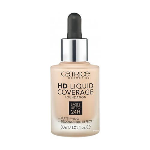 Kem nền kiềm dầu Catrice HD Liquid Coverage Foundation Tone 20 Rose Beige 30ml
