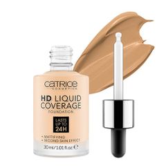 Kem nền kiềm dầu Catrice HD Liquid Coverage Foundation Tone 20 Rose Beige 30ml