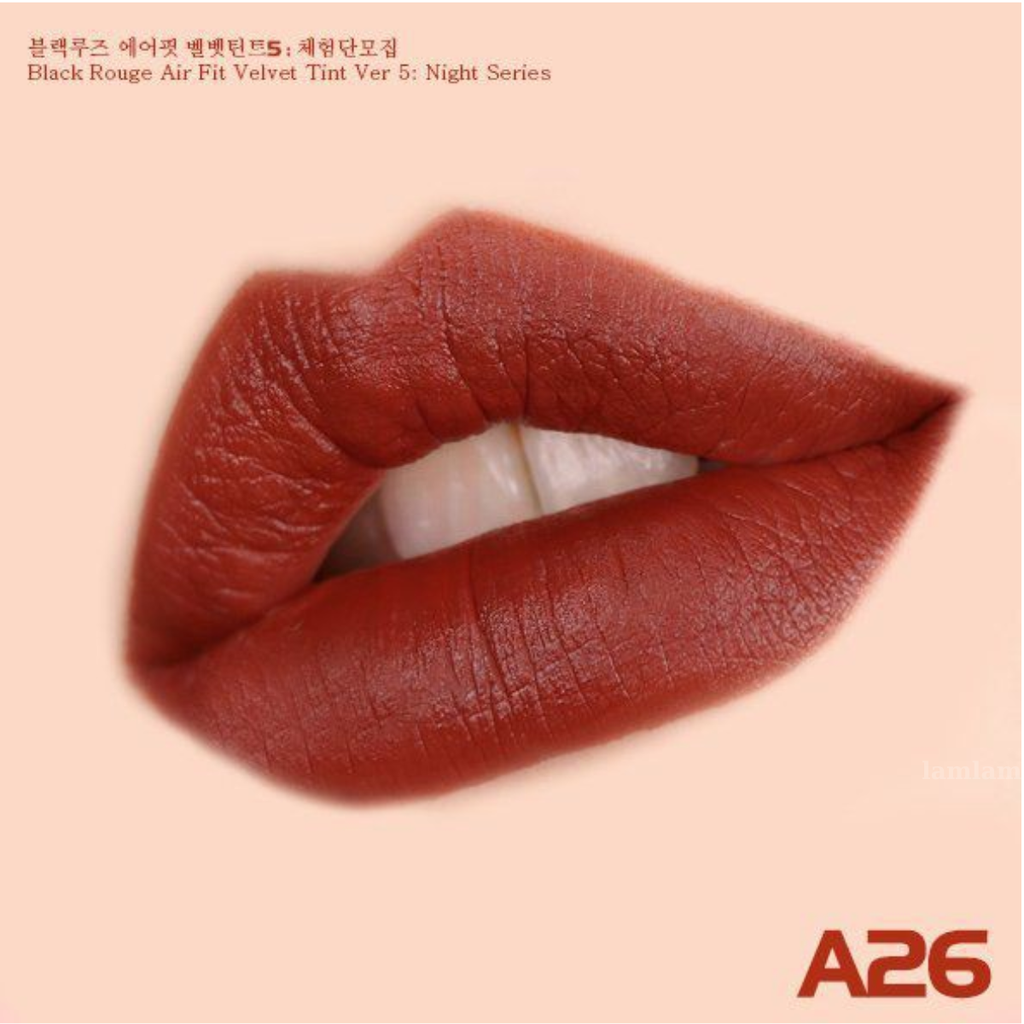 Son Kem Lì Black Rouge A26 Winter Moon Nâu Trầm Pha Cam 4.5g version 5