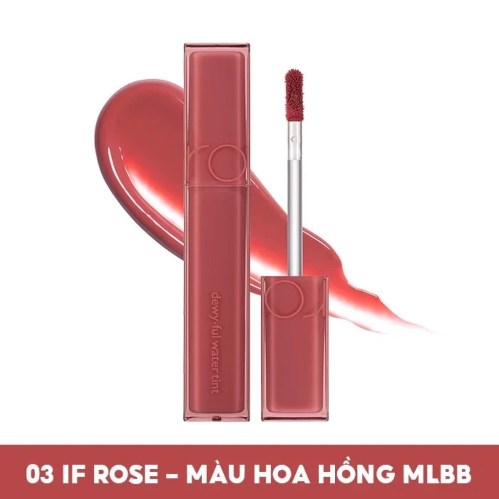 Son Tint Bóng, Siêu Lì Cho Đôi Môi Căng Mọng Romand Dewyful Water Tint 5g 170k SALE 139k