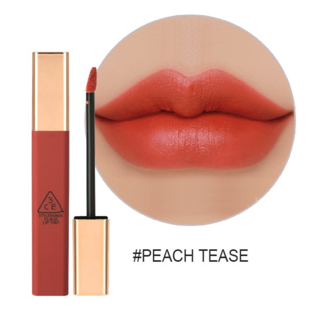 Son 3CE Cloud Lip Tint #Peach Tease (cam san hô) giá 350k sale 219k+ CỌ MÔI