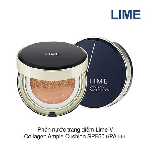 Phấn nước dành cho da thường Lime V Collagen Ample Cushion No.20 20g Xanh