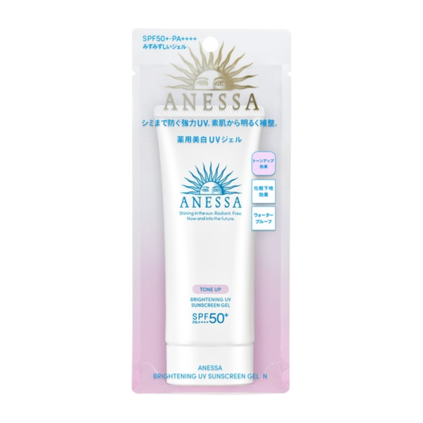 Gel chống nắng sáng da, nâng tông Anessa Tone Up Brightening UV Sunscreen Gel SPF50 - Nhật 90g