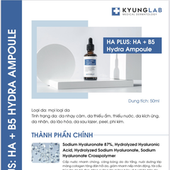 Serum cấp ẩm căng bóng da HA + B5 Kyung Lab Ha Plus [ Ha + B5 ] 50ML