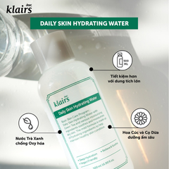 Nước Hoa Hồng Klairs Daily Skin Hydrating Water 500ml