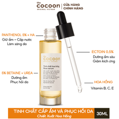 Serum Cocoon Cấp Nước & Cấp Ẩm Sâu Từ Hoa Hồng 30ml + serum nghệ mini