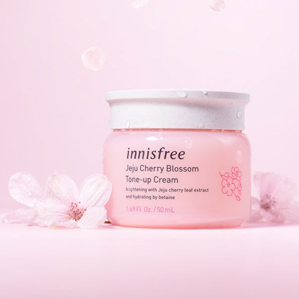 Kem Dưỡng Innisfree Jeju Cherry Blossom Cream - 50ml Tone Up ( hồng)