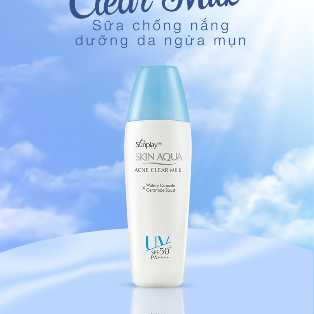 Sữa chống nắng dưỡng da ngừa mụn Sunplay Skin Aqua Acne Clear SPF50+ 25g