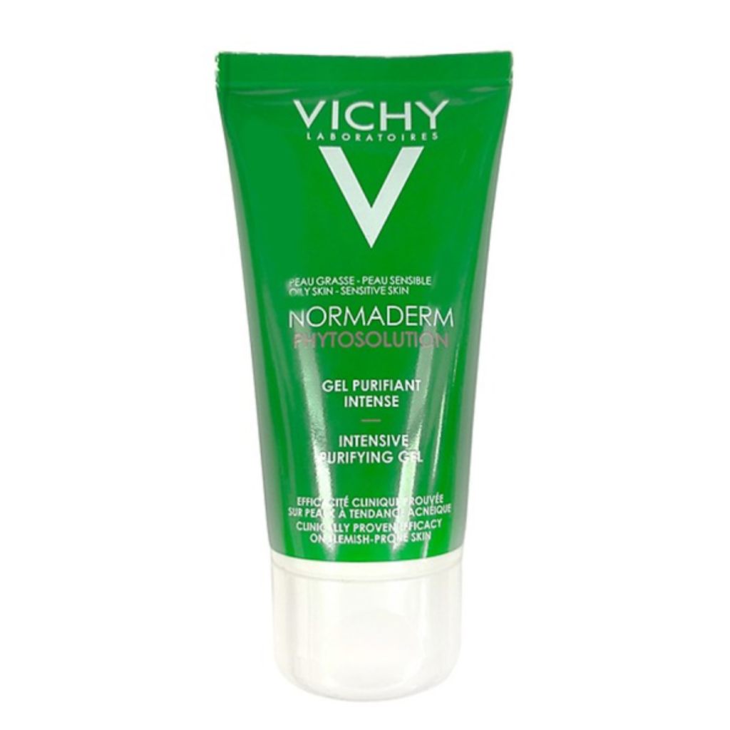 Gel Rửa Mặt Da Dầu Mụn Vichy Normaderm Phytosolution Intensive Purifying Gel 50ml