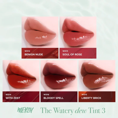 [New - Season 3] Son Tint Bóng Dạng Thạch, Bền Màu, Lâu Trôi Cho Đôi Môi Căng Mọng, Ẩm Mịn Merzy The Watery Dew Tint 4g