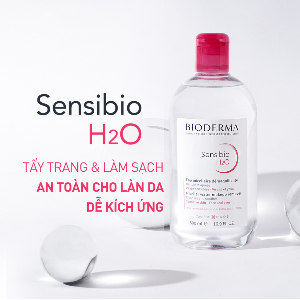 Nước Tẩy Trang Bioderma Dành Cho Da Nhạy Cảm 500ml Sensibio H2O