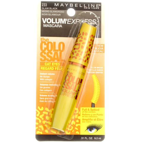 Chuốt Mi Mascara Maybelline Volum' Express Colossal Cat Eyes Waterproof Mascara Glam Black #223 Vàng