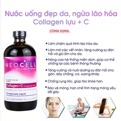 Nước Uống Bổ Sung Neocell Collagen + C Pomegranate Liquid 473ml