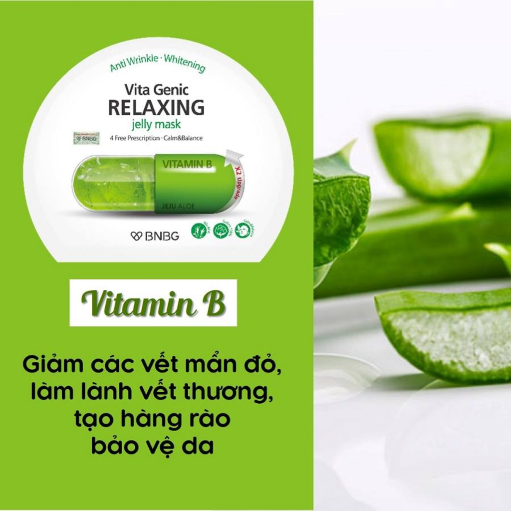 Mặt Nạ BNBG Vita Genic Whitening Jelly Mask - Xanh Lá