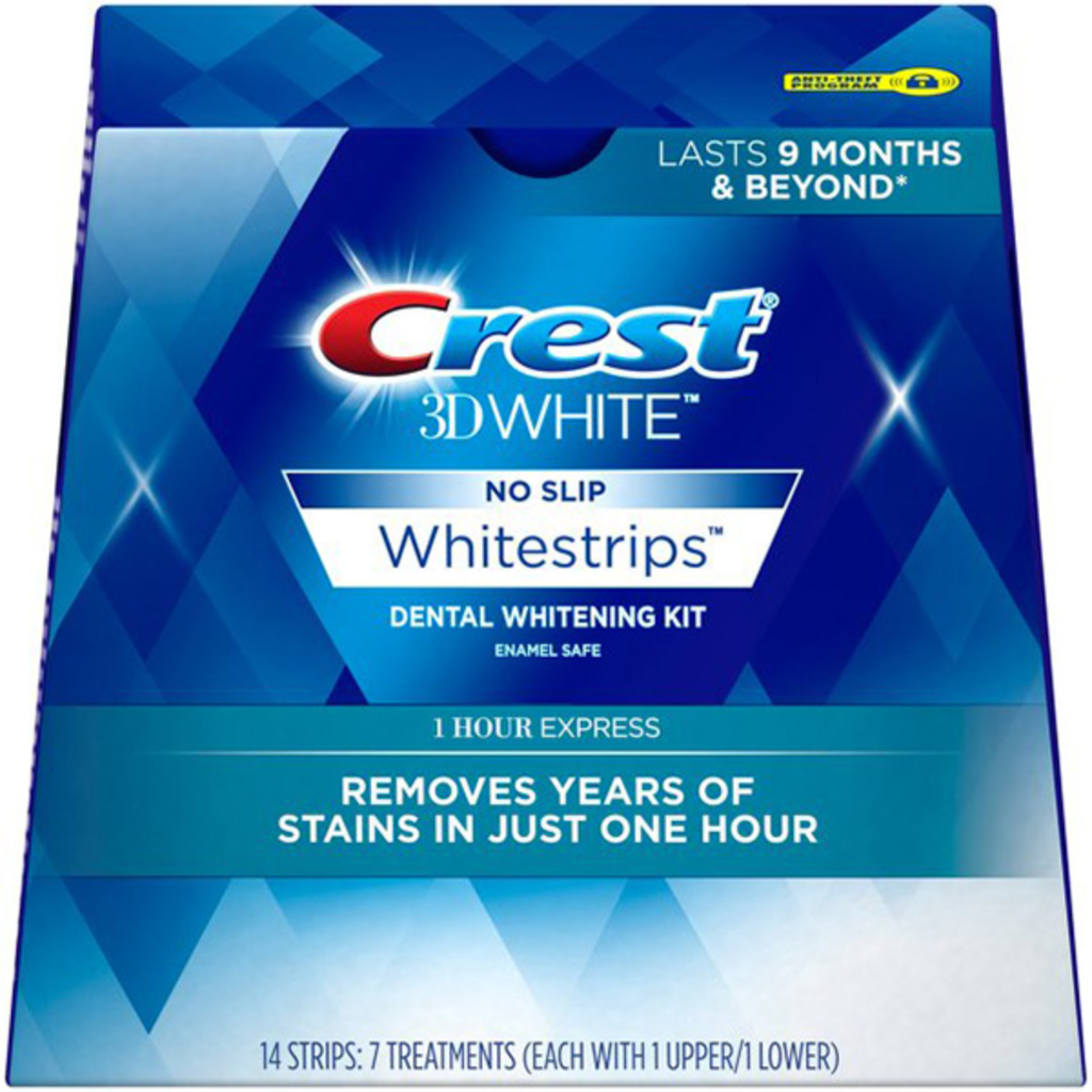 Miếng Dán Trắng Răng Crest 3D White Whitestrips 1 Hour Express