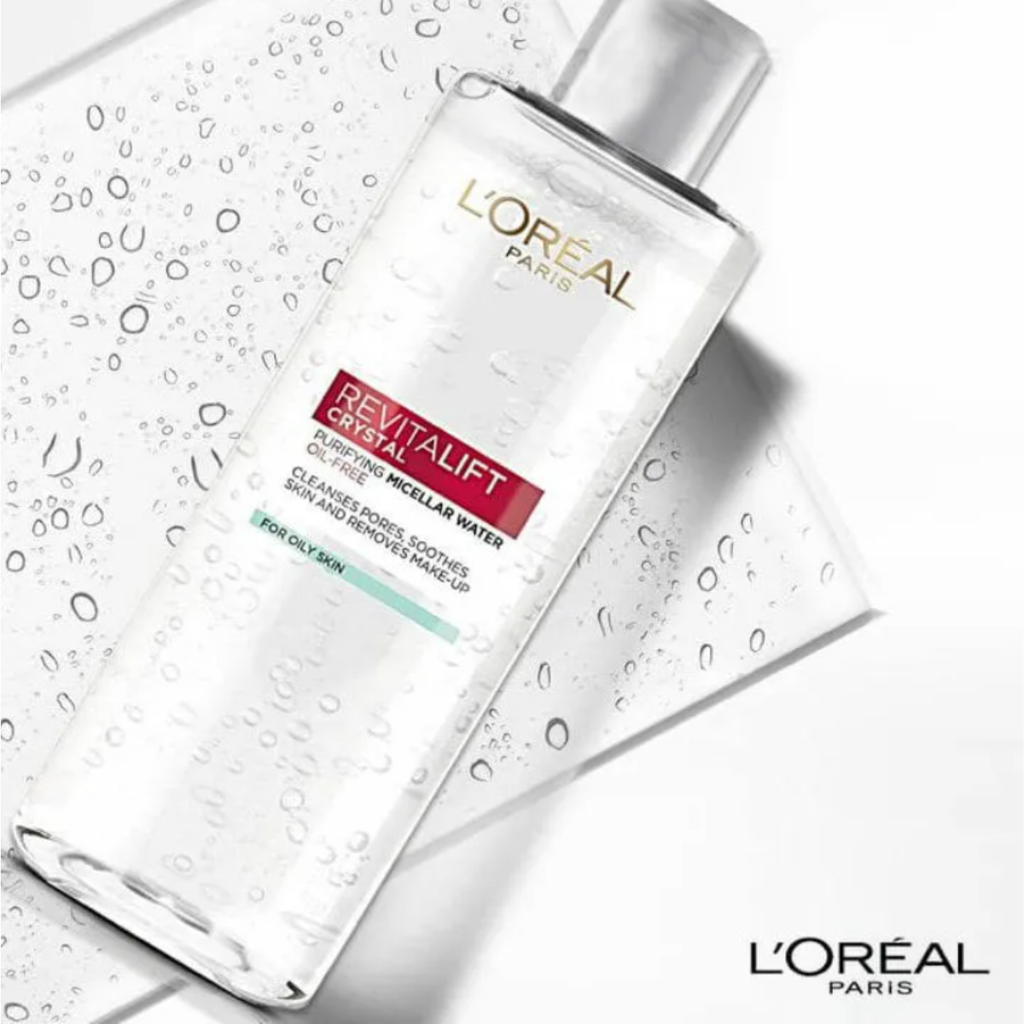 Nước Tẩy Trang Loreal Revitalift Crystal Đa Năng 3in1 Kiềm Dầu 400ml