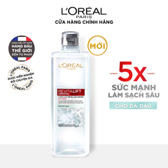 Nước Tẩy Trang Loreal Revitalift Crystal Đa Năng 3in1 Kiềm Dầu 400ml