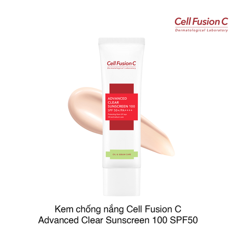 Kem Chống Nắng Cell Fusion C Advanced Clear Sunscreen 100 Spf50 50ml