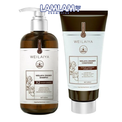 Bộ Gội Xả Gừng Weilaiya Màu Nâu Zingiber Essence