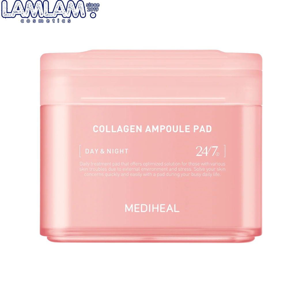 Miếng Bông Dưỡng ẩm, Chống Lão Hóa Mediheal Collagen Ampoule Pad 170ml (100 miếng)