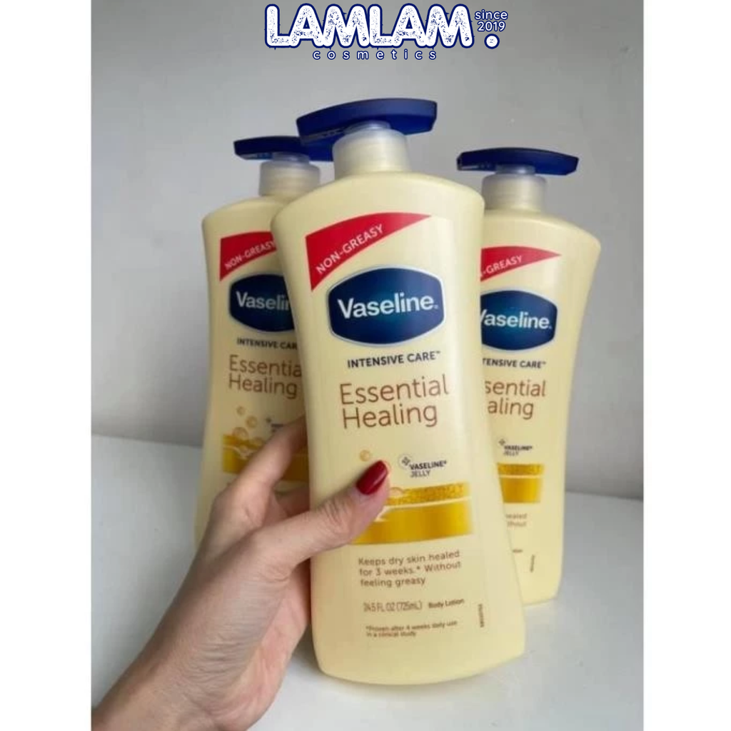 Dưỡng Thể Vaseline Intensive Care Essential Healing ( Vàng)