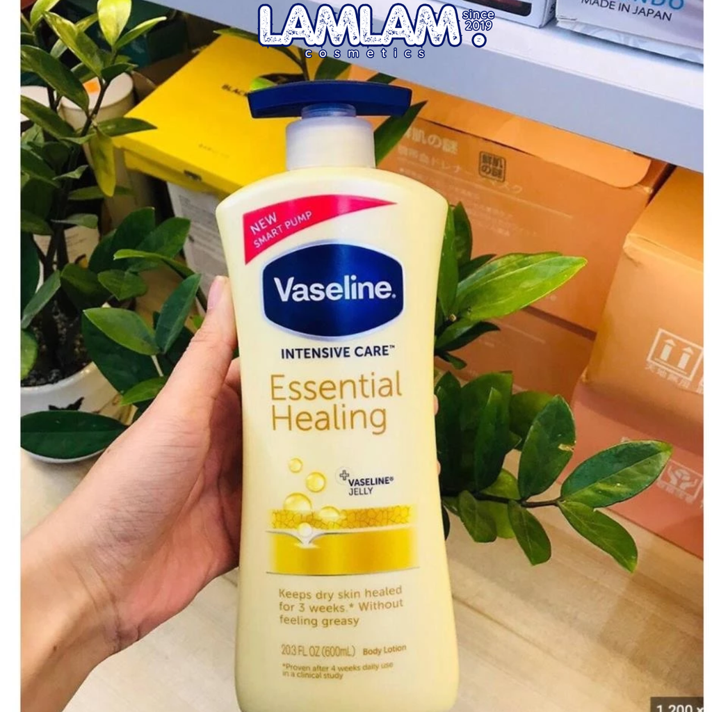 Dưỡng Thể Vaseline Intensive Care Essential Healing ( Vàng)