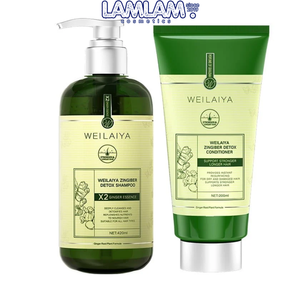 Bộ Gội Xả Gừng Weilaiya Zingiber Dextox