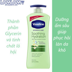 Dưỡng Thể Vaseline Intensive Care Soothing Hydration