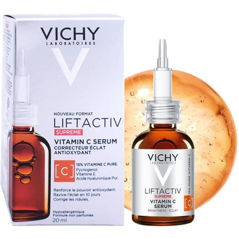 Serum Vichy LiftActiv Specialist Vitamin C15 Sáng Da Ngăn Ngừa Lão Hóa 20ml + VC 50K