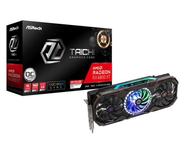 Card màn hình ASROCK RX 6800 XT Taichi X 16G OC  (RX6800XT TCX 16GO)