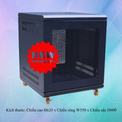 Tủ Mạng 12U Chân Đế Đứng D600