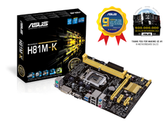Mainboard Asus H81M-K (Intel H81/ Intel LGA 1150/ M-ATX/ 2 khe ram/ DDR3/ Lan)
