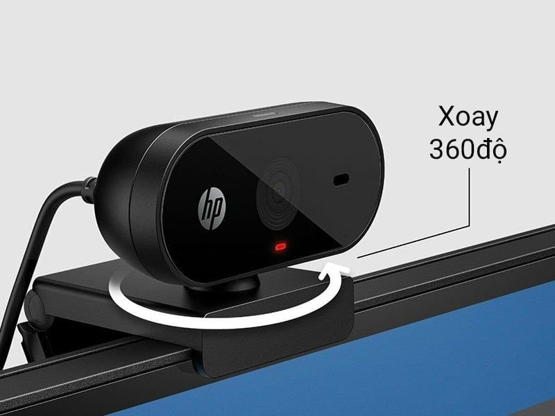 Webcam HP 320 Full HD 1080p Màu Đen - 53X26AA