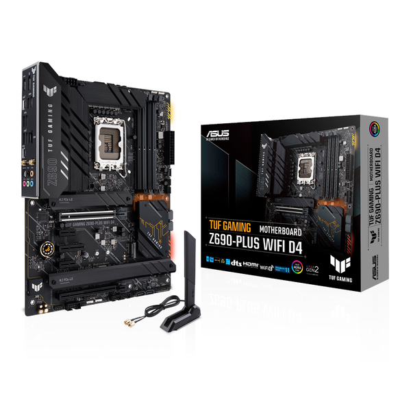 Mainboard Asus Tuf Gaming Z690-Plus Wifi D4 (Intel Z690, Socket 1700, ATX, 4 khe RAM DDR4)