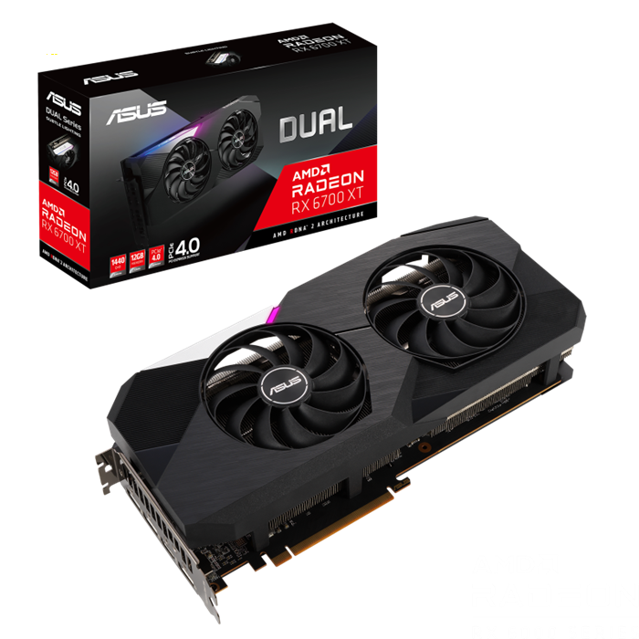 Card màn hình Asus AMD Dual Radeon RX 6700 XT 12GB (DUAL-RX6700XT-12G)