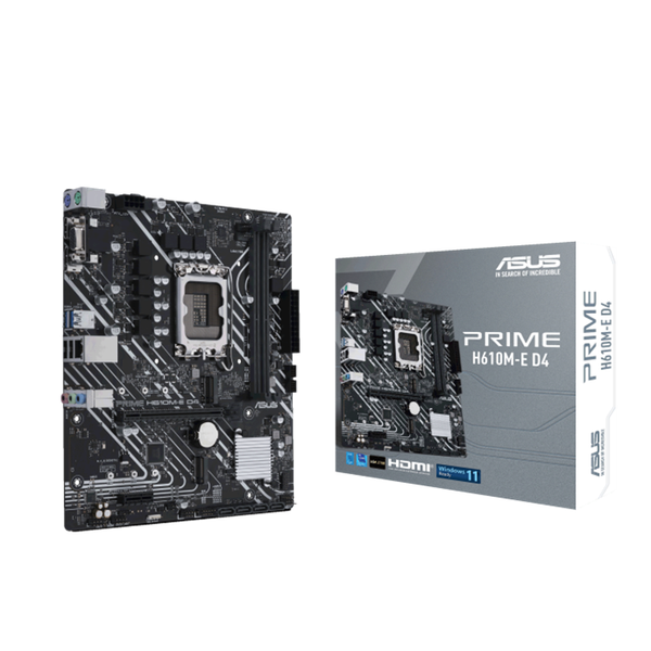 Mainboard Asus Prime H610M-E D4 (Intel H610, LGA 1700, M-ATX, 2 khe Ram DDR4)